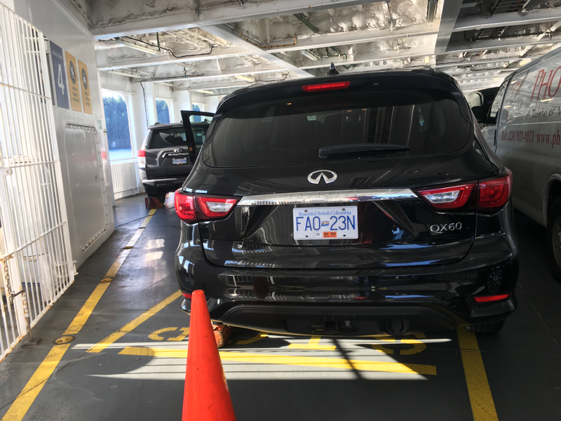 Taking a ferry to Vancouver Island